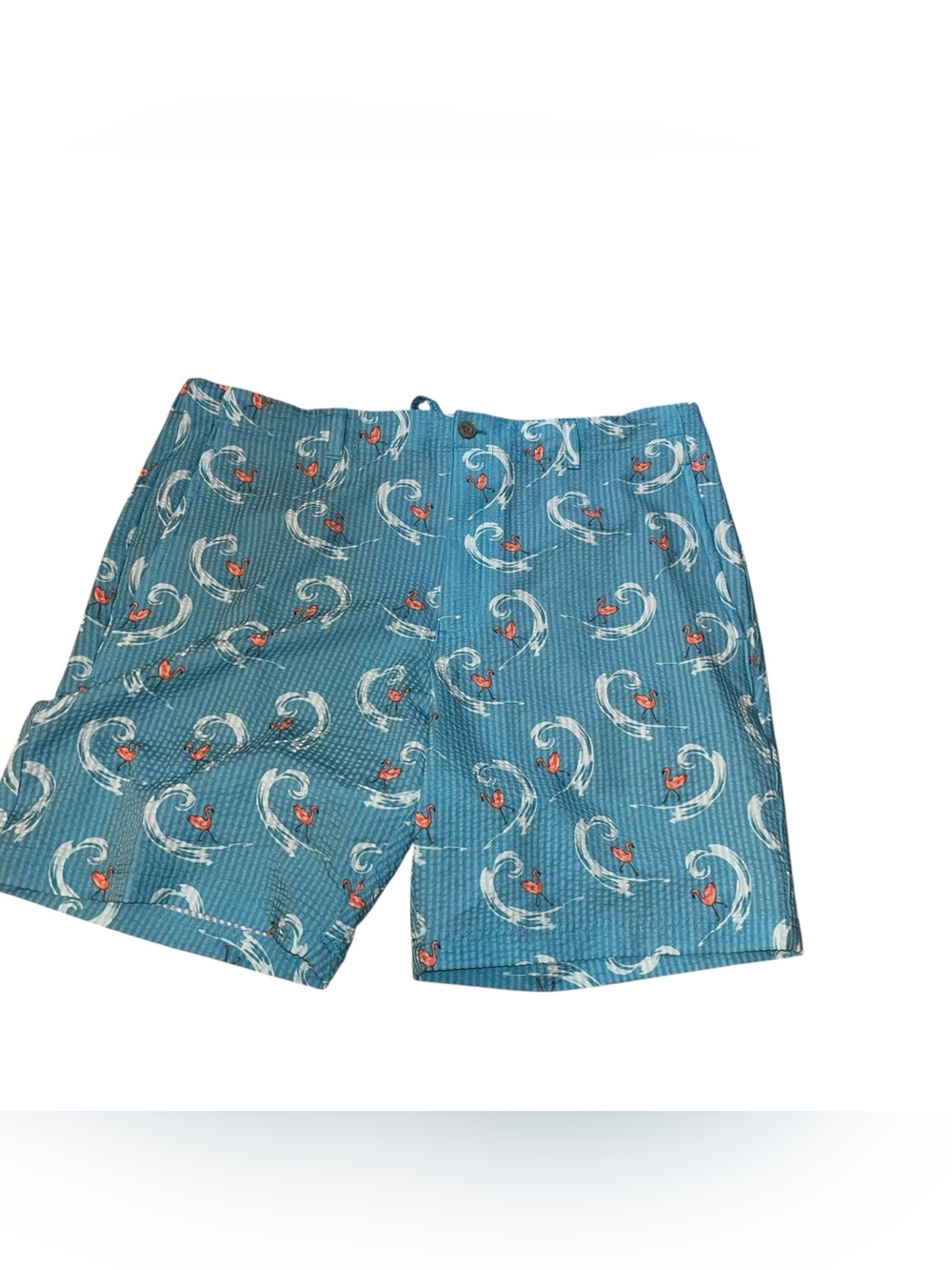 PGA tour men’s golf shorts blue pink flamingo xl